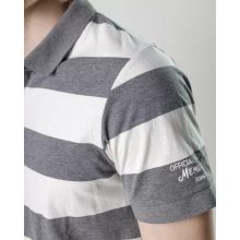 DEVERGO Férfi rövid ujjú galléros póló - Grey