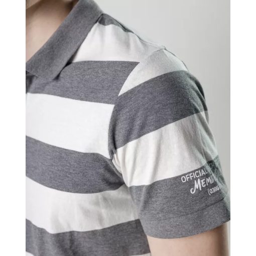 DEVERGO Férfi rövid ujjú galléros póló - Grey