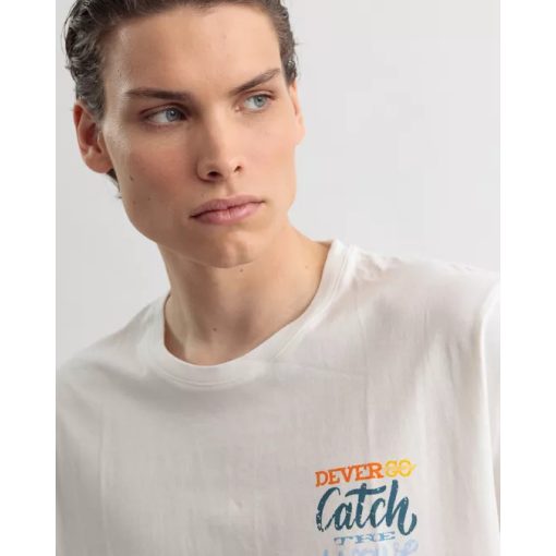 DEVERGO Férfi rövid ujjú póló - White