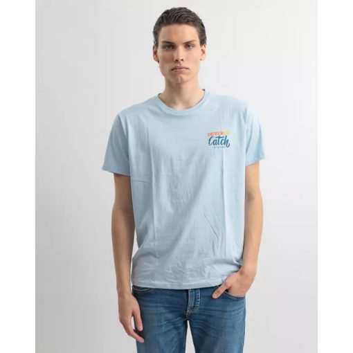 DEVERGO Férfi rövid ujjú póló - Light Blue