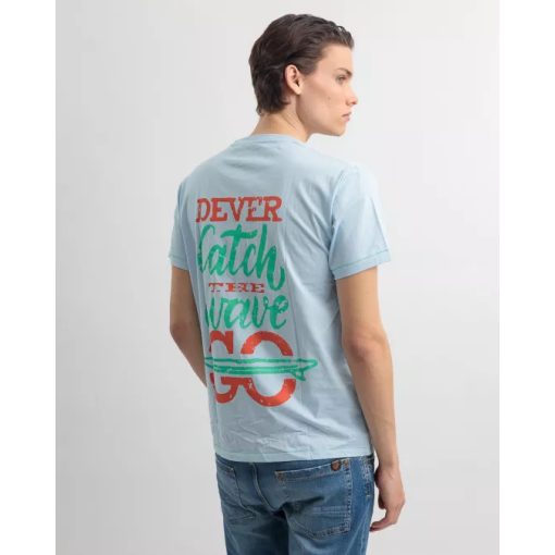 DEVERGO Férfi rövid ujjú póló - Light Blue