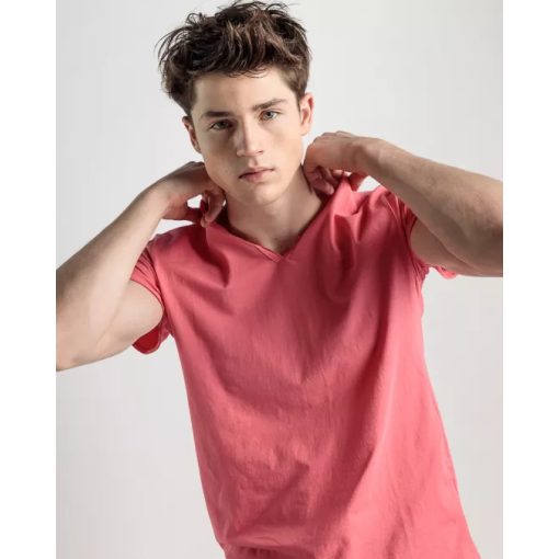 DEVERGO Férfi rövid ujjú póló - Coral