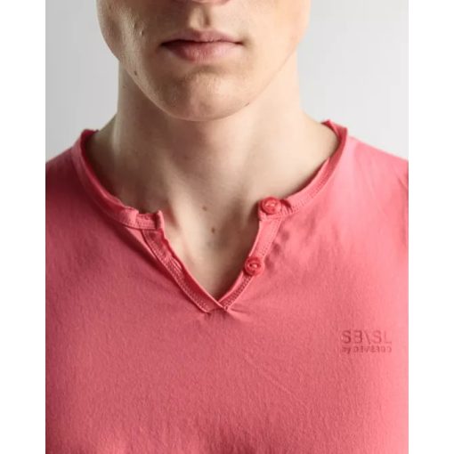 DEVERGO Férfi rövid ujjú póló - Coral