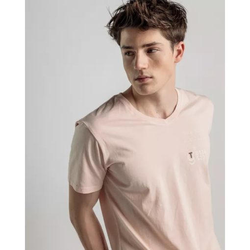 DEVERGO Férfi rövid ujjú póló - Pink