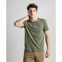 DEVERGO Férfi rövid ujjú póló - Khaki