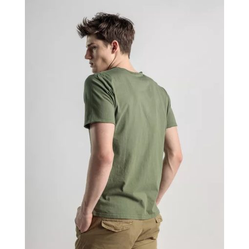 DEVERGO Férfi rövid ujjú póló - Khaki