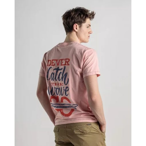 DEVERGO Férfi rövid ujjú póló - Pink