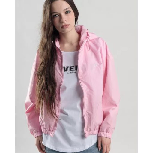 DEVERGO Női nejlon átmeneti kabát - Pink