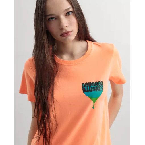 DEVERGO KORÁL NŐI rövid ujjú póló - Orange