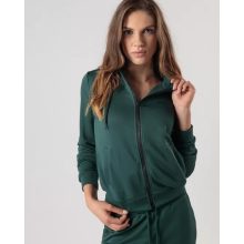 DEVERGO NŐI cipzáras pulóver - Green