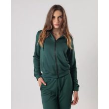 DEVERGO NŐI cipzáras pulóver - Green