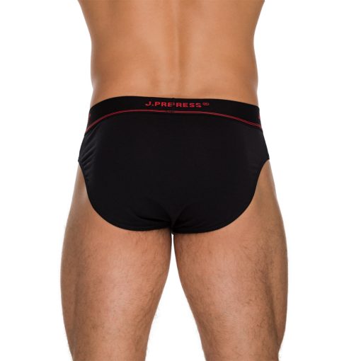  J.Press Alsónadrág Színes Paszpól Csíkkal - Black/Red