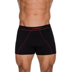  J.Press J.Press Klasszikus pamut Boxeralsó - Black/Red