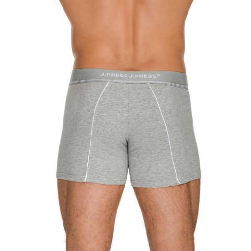 J.Press Klasszikus pamut Boxeralsó - Grey