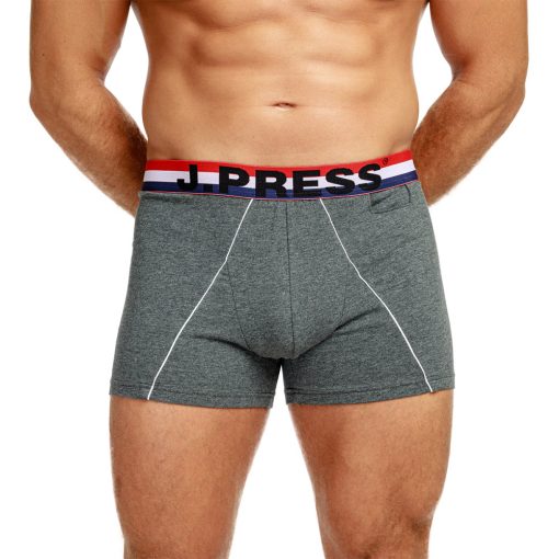  J.Press Boxeralsó Óvszertartó Zsebbel Nagy Felirattal - Grey/Red