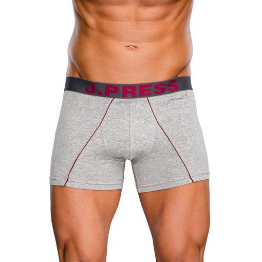 J.Press Boxeralsó Óvszertartó Zsebbel Nagy Felirattal - Grey/Berry