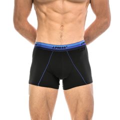  J.Press Férfi pamut boxer - Black/Navy