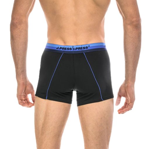  J.Press Férfi pamut boxer - Black/Navy
