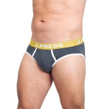 J.PRESS férfi kontrasztos pamut slip - Grey