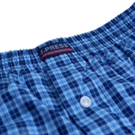  J.Press Kockás vászon boxeralsó - Blue