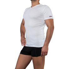 J.Press Alsópóló Férfiaknak V-Nyakú Rövid Ujjú - White