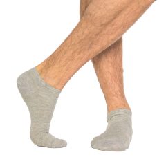 J.PRESS BASIC - férfi pamut klasszikus titokzokni - Grey