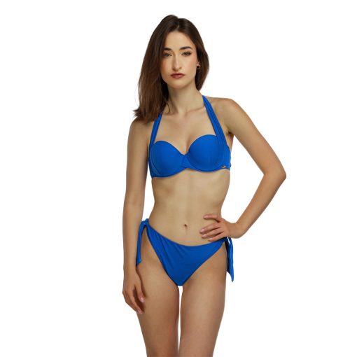 J.Press balcony merevített kosaras bikini felső - Blue