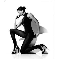 J. Press Vignoni olasz női pamut harisnya - Black