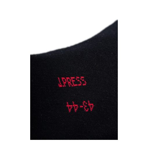 J.Press Férfi Zokni Káró Mintával -  Black/Berry