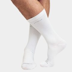 J.Press Speciális Zokni Bambuszból Férfiaknak - White