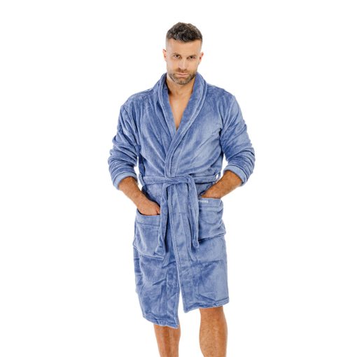 J.Press Férfi wellsoft köntös- Blue