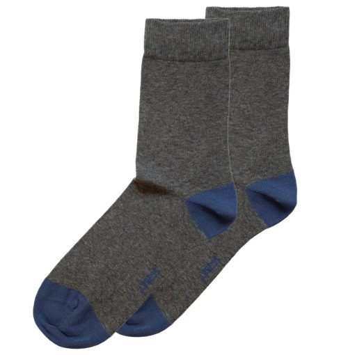 J.Press aprópöttyös pamut öltönyzokni -  Grey/Blue