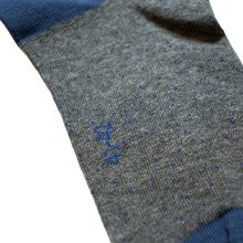 J.Press aprópöttyös pamut öltönyzokni -  Grey/Blue