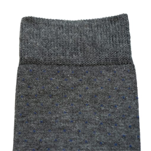 J.Press aprópöttyös pamut öltönyzokni -  Grey/Blue