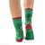 J. Press Karácsonyi mintás unisex plüss zokni - Green