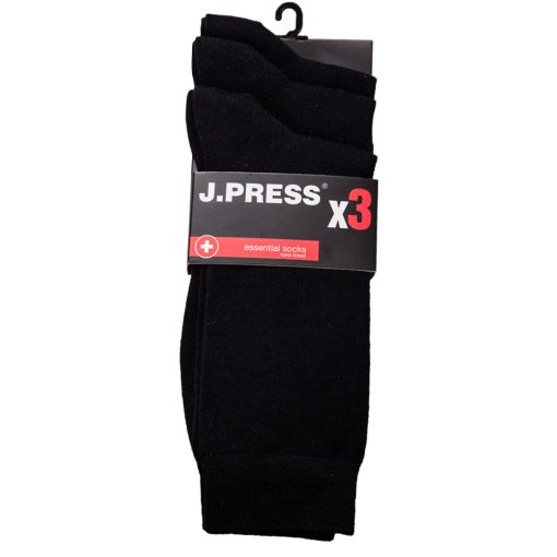 J.Press 3 Páras Csomagban Öltönyzokni - Black