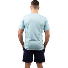 J.Press Férfi Rövid Pizsama Szett V Nyakú Világoskék Egyszínű Felsővel - Light Blue