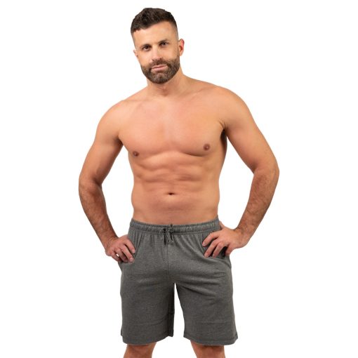 J.Press Férfi Rövid Melírszürke Pizsama Short - Grey