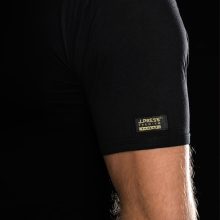 J.Press PRÉMIUM - kerek nyakú bambusz póló - Black