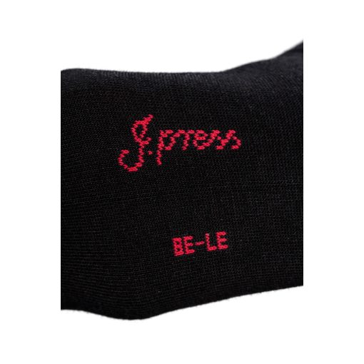J. Press Női Bokazokni Bambuszszálakkal Átszőve - Black/Red