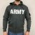 Army Zip Hoody - steel grey
