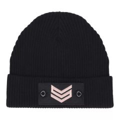 Commander Patch Beanie - black