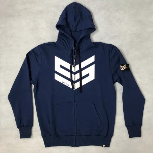 Commander Zip Hoody - navy