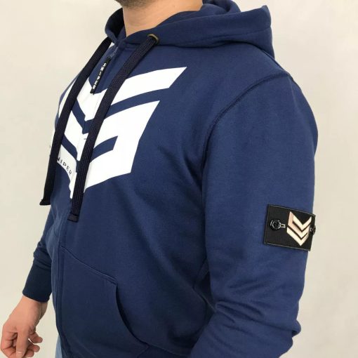 Commander Zip Hoody - navy