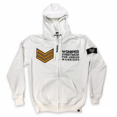Logo Zip Hoody - white