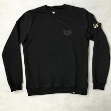 Rubber Logo Sweater - black