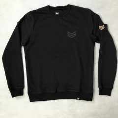 Rubber Logo Sweater - black