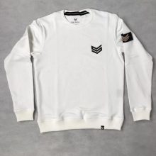 Rubber Logo Sweater - white