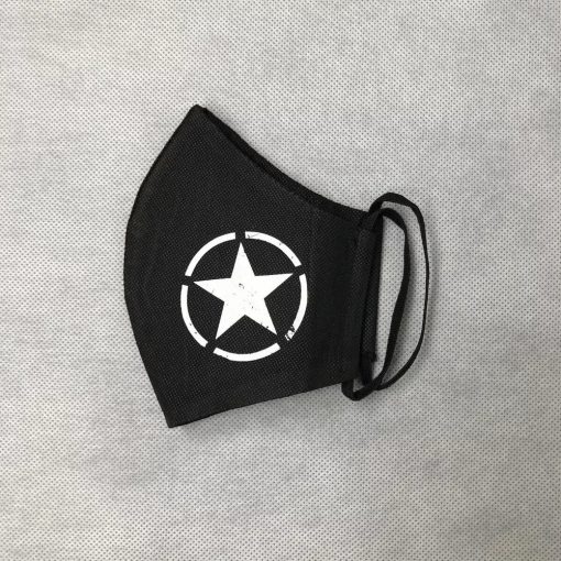 Star Facemask - black