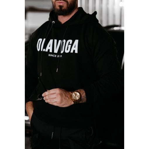 Olavoga Cold kapucnis pulóver - Black